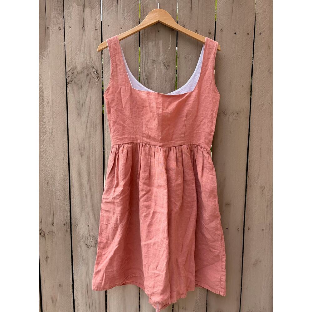 Sunday Honey Original | Rosewood Linen Babydoll Dress
